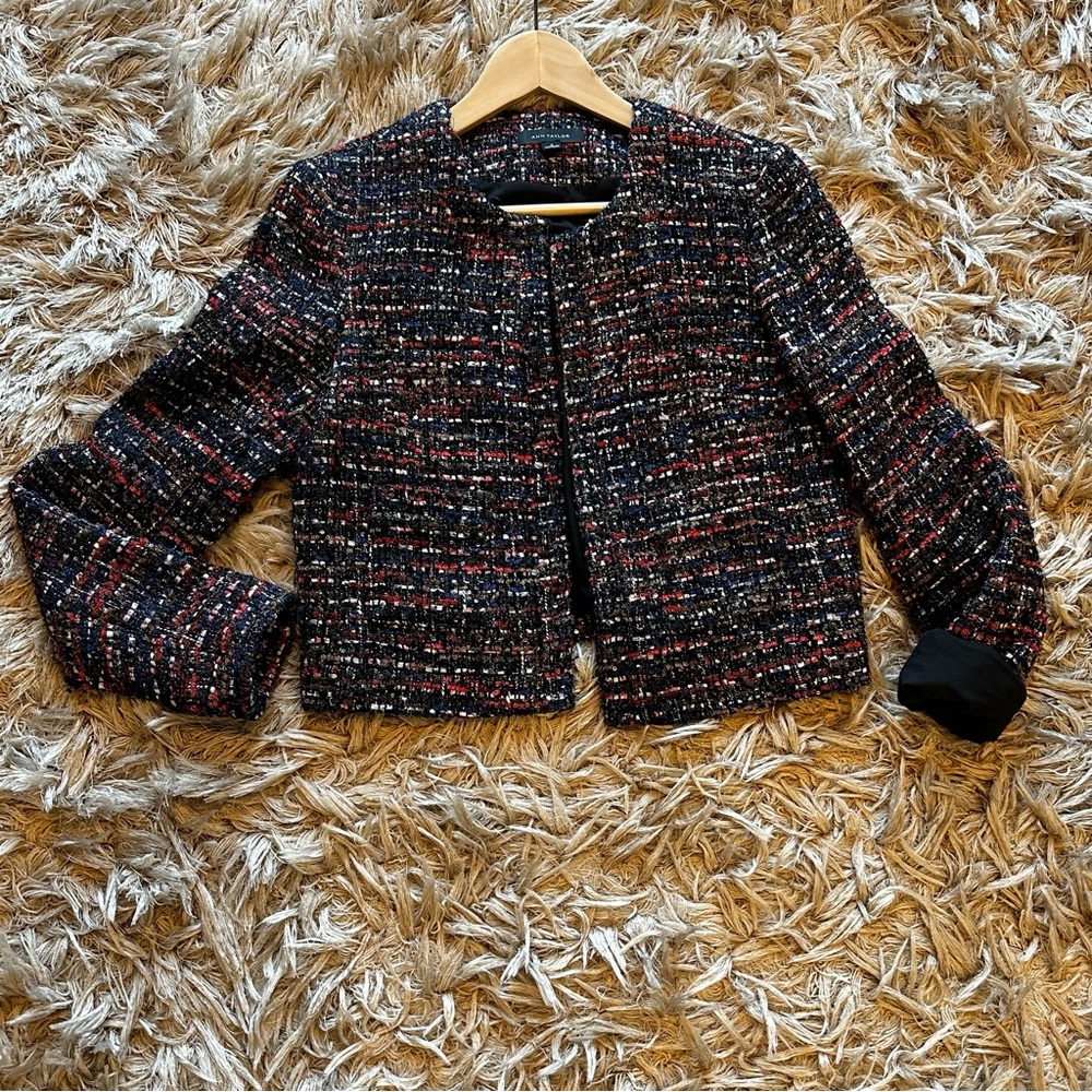 Ann Taylor Metallic Tweed Jacket